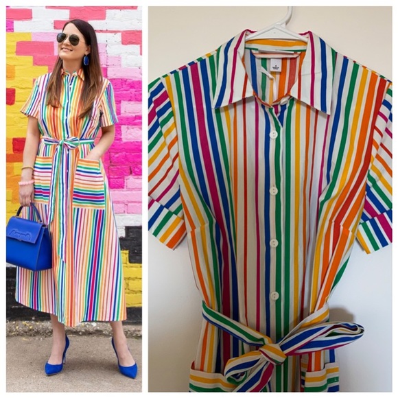 Christopher John Rogers for Target Striped Dress 2 NWT - Picture 3 of 16